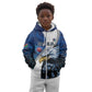 Custom Afro Namibia Cricket Kid Hoodie Go Eagles