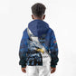 Custom Afro Namibia Cricket Kid Hoodie Go Eagles