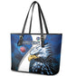 Custom Afro Namibia Cricket Leather Tote Bag Go Eagles