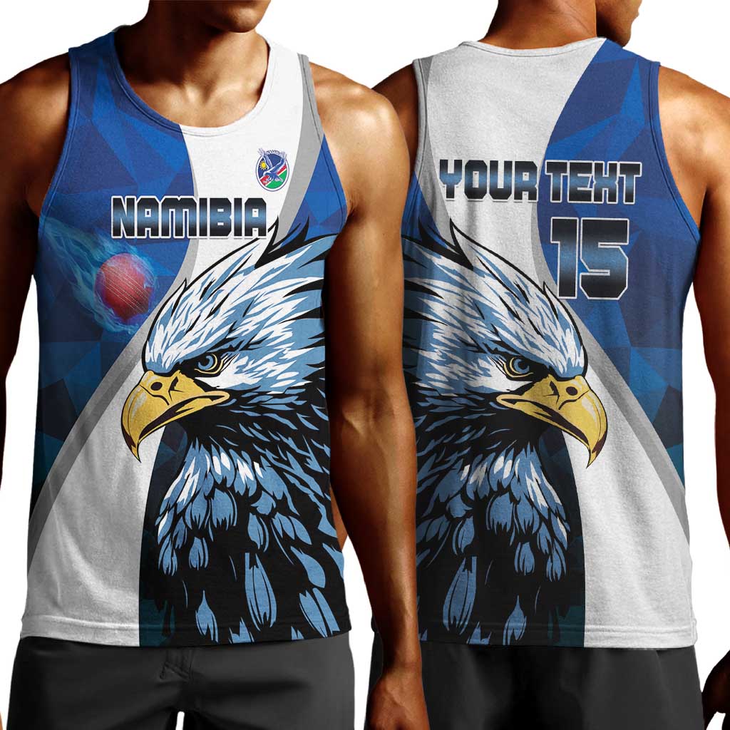 Custom Afro Namibia Cricket Men Tank Top Go Eagles