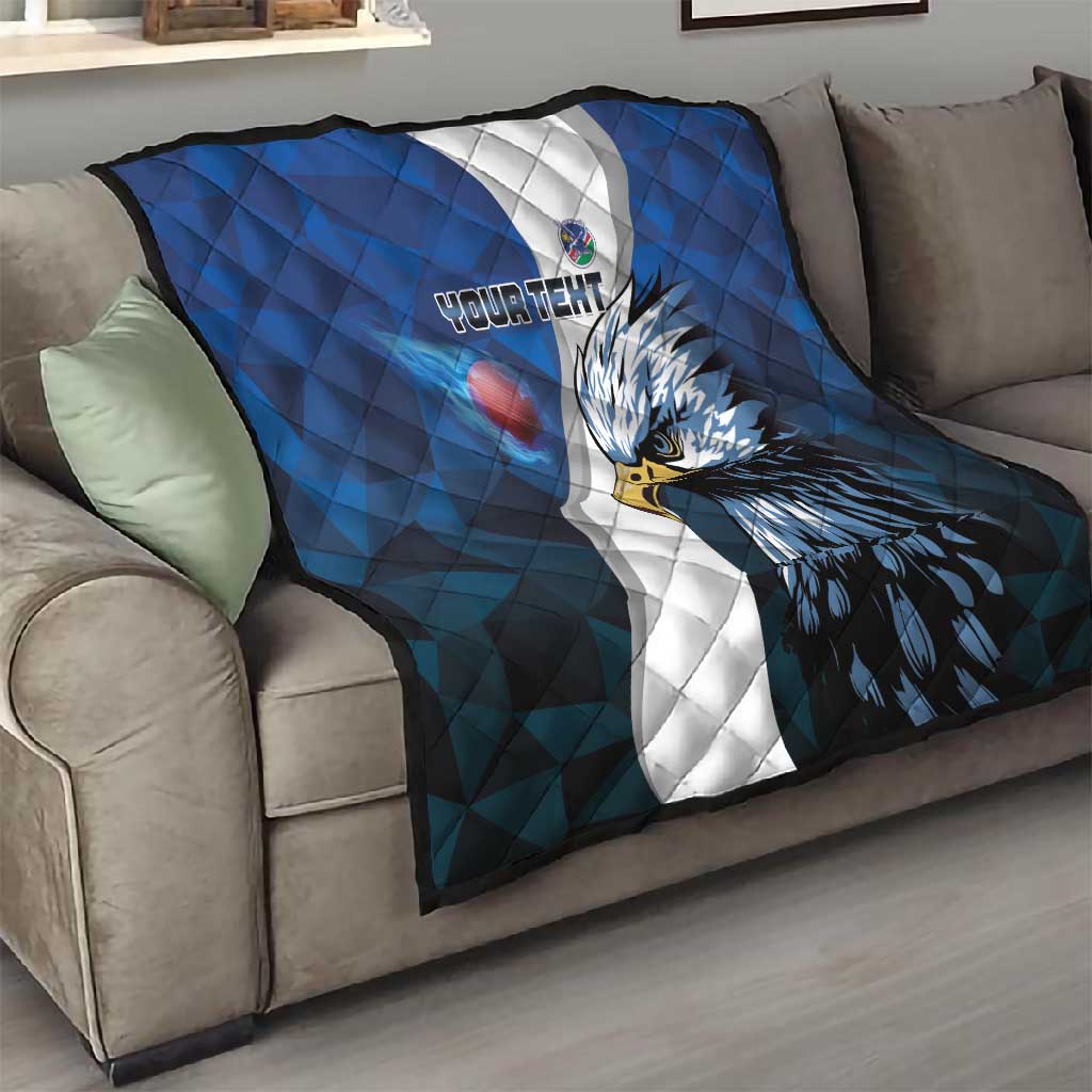 Custom Afro Namibia Cricket Quilt Go Eagles