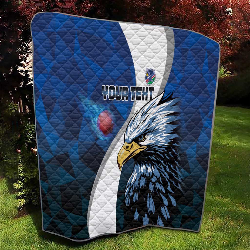 Custom Afro Namibia Cricket Quilt Go Eagles