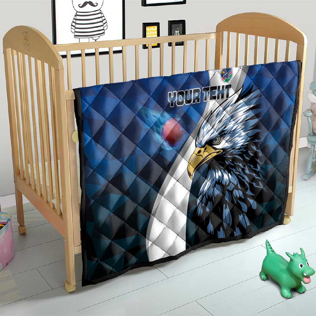 Custom Afro Namibia Cricket Quilt Go Eagles