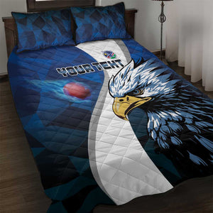 Custom Afro Namibia Cricket Quilt Bed Set Go Eagles