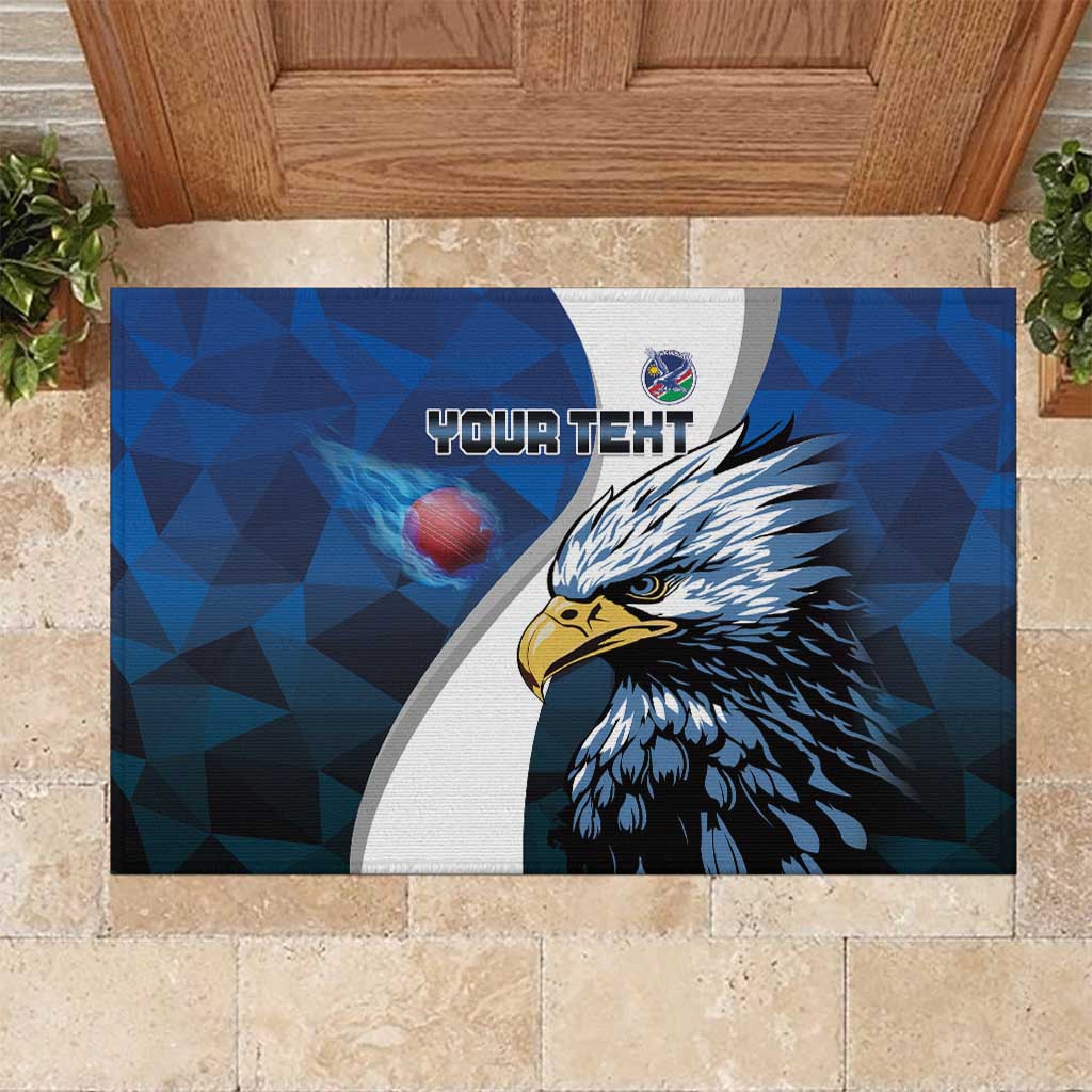 Custom Afro Namibia Cricket Rubber Doormat Go Eagles