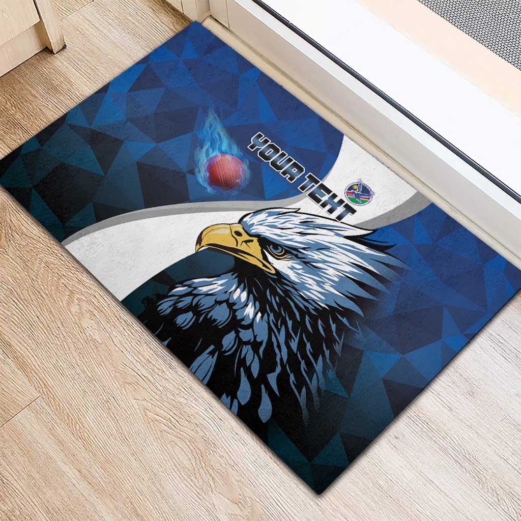 Custom Afro Namibia Cricket Rubber Doormat Go Eagles
