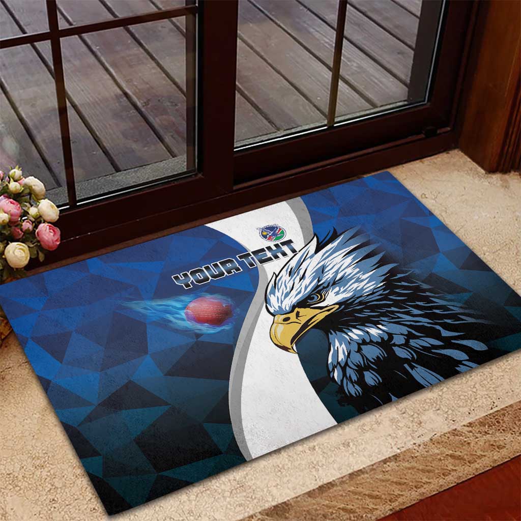 Custom Afro Namibia Cricket Rubber Doormat Go Eagles
