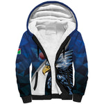 Custom Afro Namibia Cricket Sherpa Hoodie Go Eagles