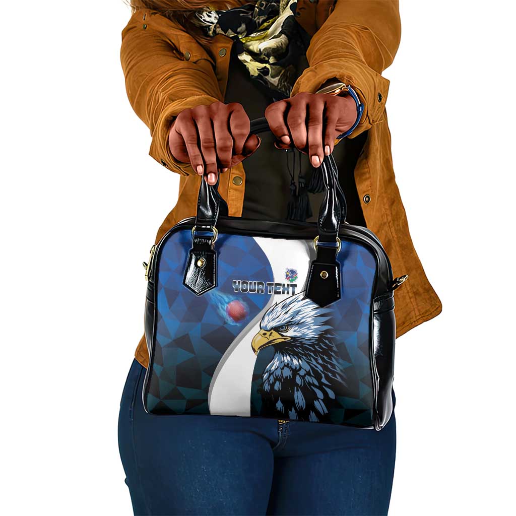 Custom Afro Namibia Cricket Shoulder Handbag Go Eagles