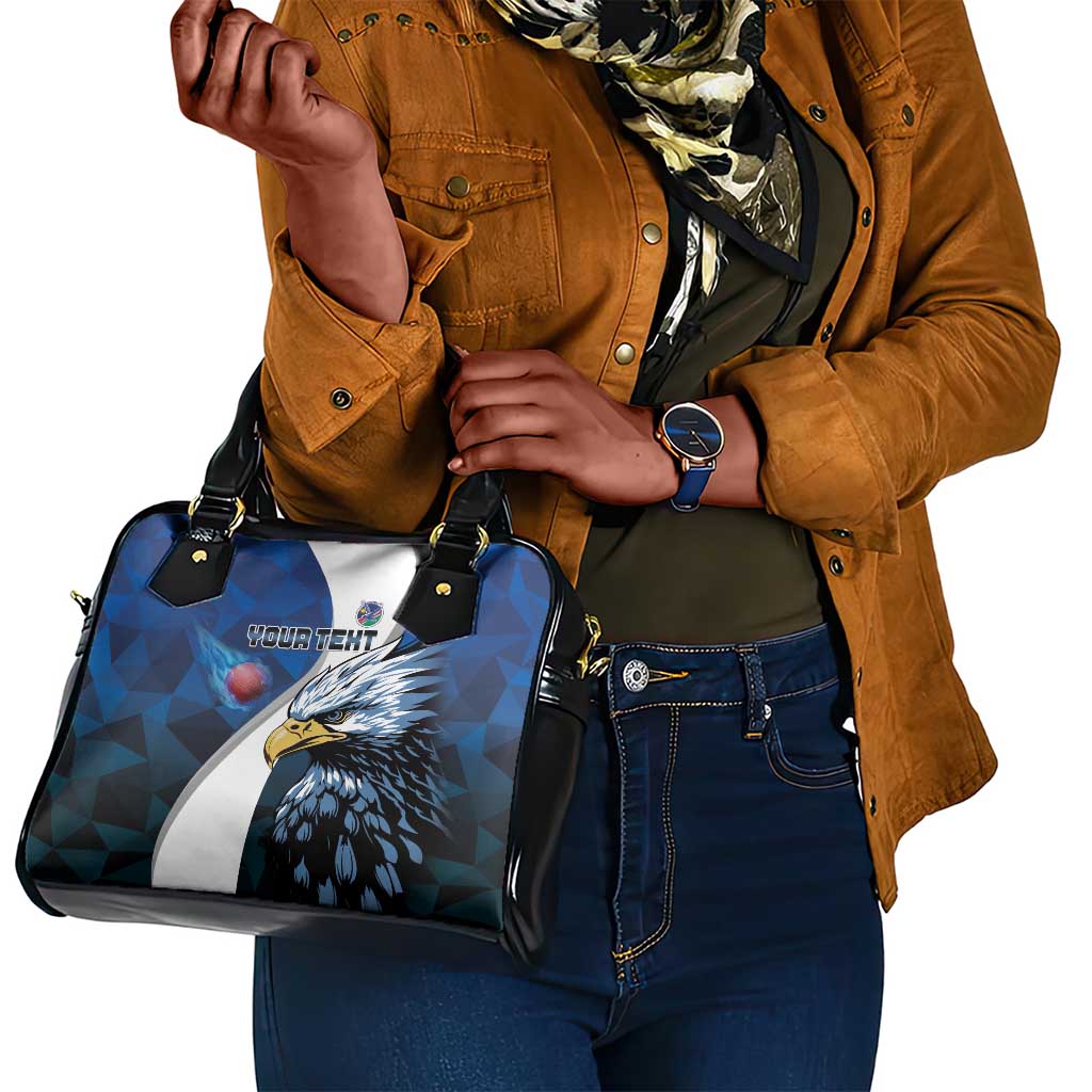 Custom Afro Namibia Cricket Shoulder Handbag Go Eagles