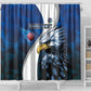 Custom Afro Namibia Cricket Shower Curtain Go Eagles