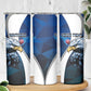Custom Afro Namibia Cricket Skinny Tumbler Go Eagles