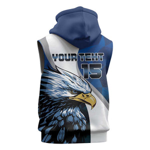 Custom Afro Namibia Cricket Sleeveless Hoodie Go Eagles - African Pride