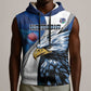 Custom Afro Namibia Cricket Sleeveless Hoodie Go Eagles - African Pride