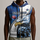 Custom Afro Namibia Cricket Sleeveless Zip Hoodie Go Eagles - African Pride