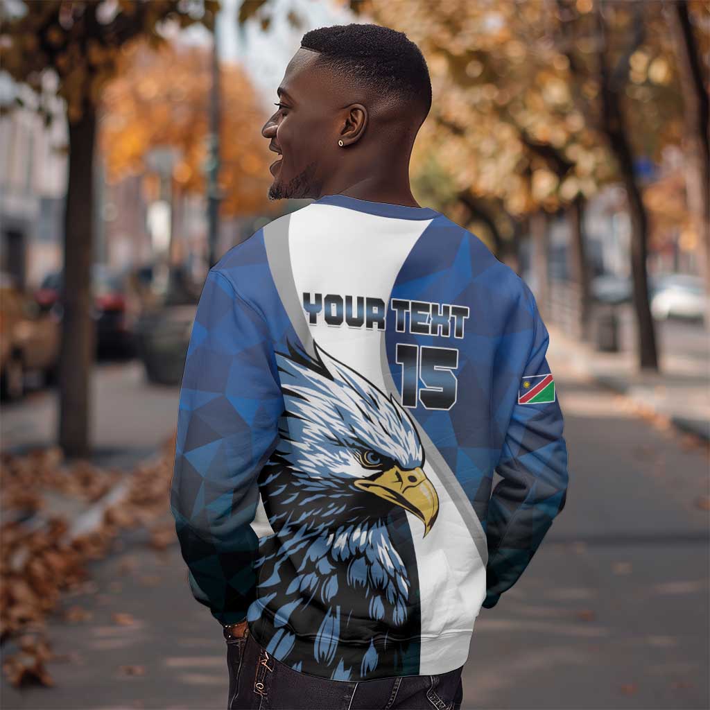 Custom Afro Namibia Cricket Sweatshirt Go Eagles