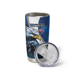 Custom Afro Namibia Cricket Tumbler Cup Go Eagles