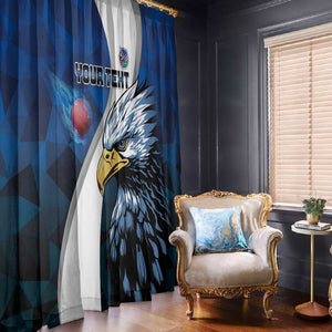 Custom Afro Namibia Cricket Window Curtain Go Eagles