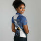 Custom Afro Namibia Cricket Women Polo Shirt Go Eagles