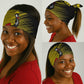 Uganda Football Custom Neck Gaiter African Pattern Mix Grunge Style - Yellow Color LT15