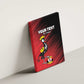 Uganda Football Custom Canvas Wall Art African Pattern Mix Grunge Style - Red Color