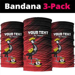 Uganda Football Custom Neck Gaiter African Pattern Mix Grunge Style - Red Color LT15