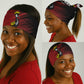 Uganda Football Custom Neck Gaiter African Pattern Mix Grunge Style - Red Color LT15