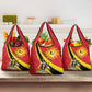 Personalised Afro Uganda Grocery Bag Black Crowned Crane With Coat Of Arms
