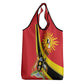 Personalised Afro Uganda Grocery Bag Black Crowned Crane With Coat Of Arms