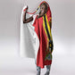 Personalised Afro Uganda Hooded Blanket Black Crowned Crane With Coat Of Arms