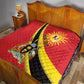 Personalised Afro Uganda Quilt Black Crowned Crane With Coat Of Arms