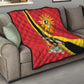Personalised Afro Uganda Quilt Black Crowned Crane With Coat Of Arms