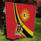 Personalised Afro Uganda Quilt Black Crowned Crane With Coat Of Arms