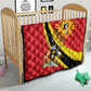Personalised Afro Uganda Quilt Black Crowned Crane With Coat Of Arms