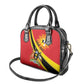 Personalised Afro Uganda Shoulder Handbag Black Crowned Crane With Coat Of Arms