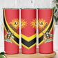 Personalised Afro Uganda Skinny Tumbler Black Crowned Crane With Coat Of Arms