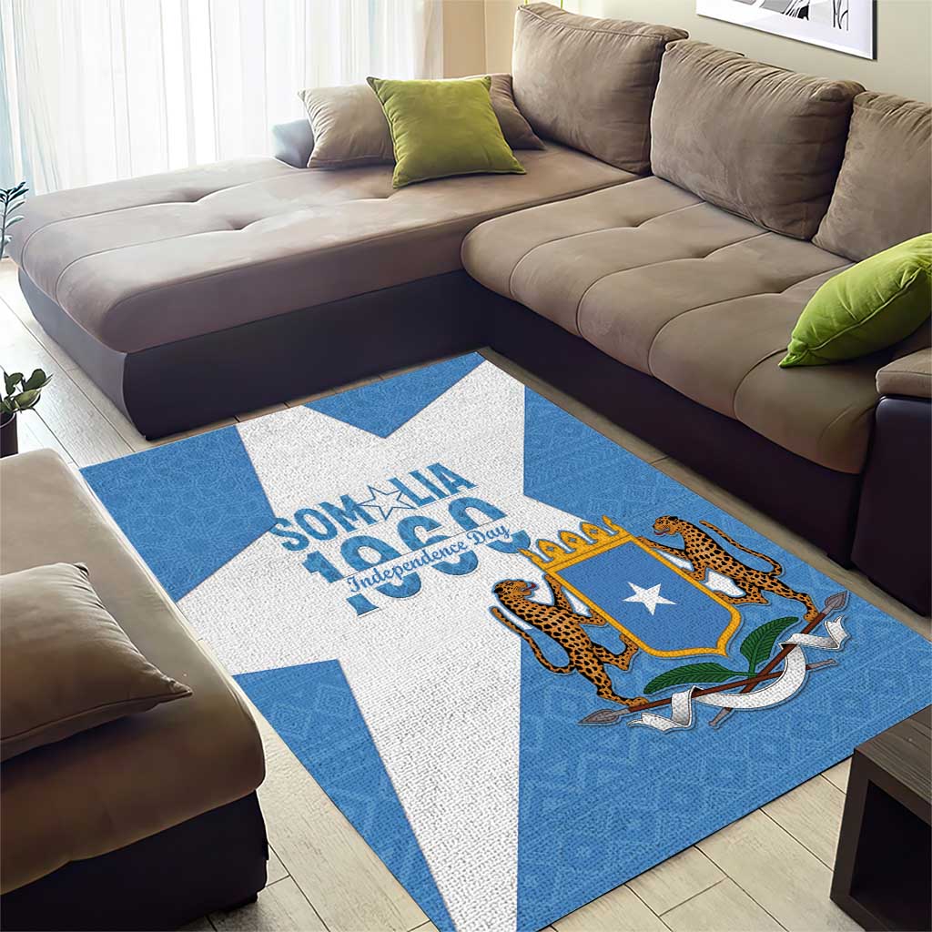 Personalized Somalis Independence Day Area Rug Soomaaliya Arise Somalis!