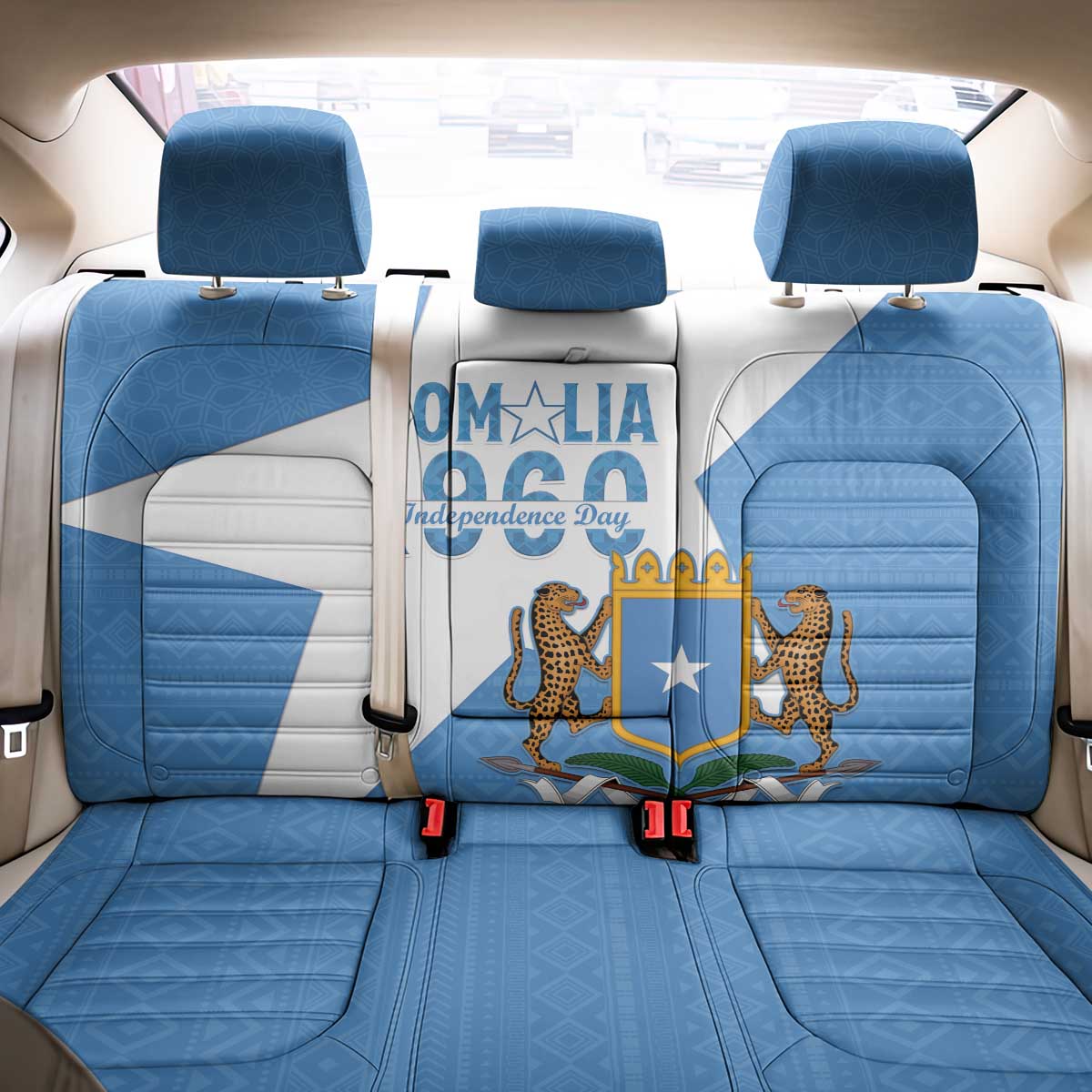 Personalized Somalis Independence Day Back Car Seat Cover Soomaaliya Arise Somalis!