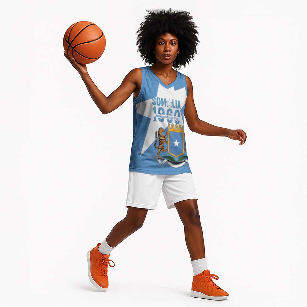 Personalized Somalis Independence Day Basketball Jersey Soomaaliya Arise Somalis! - African Pride