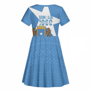 Personalized Somalis Independence Day Kid Short Sleeve Dress Soomaaliya Arise Somalis!