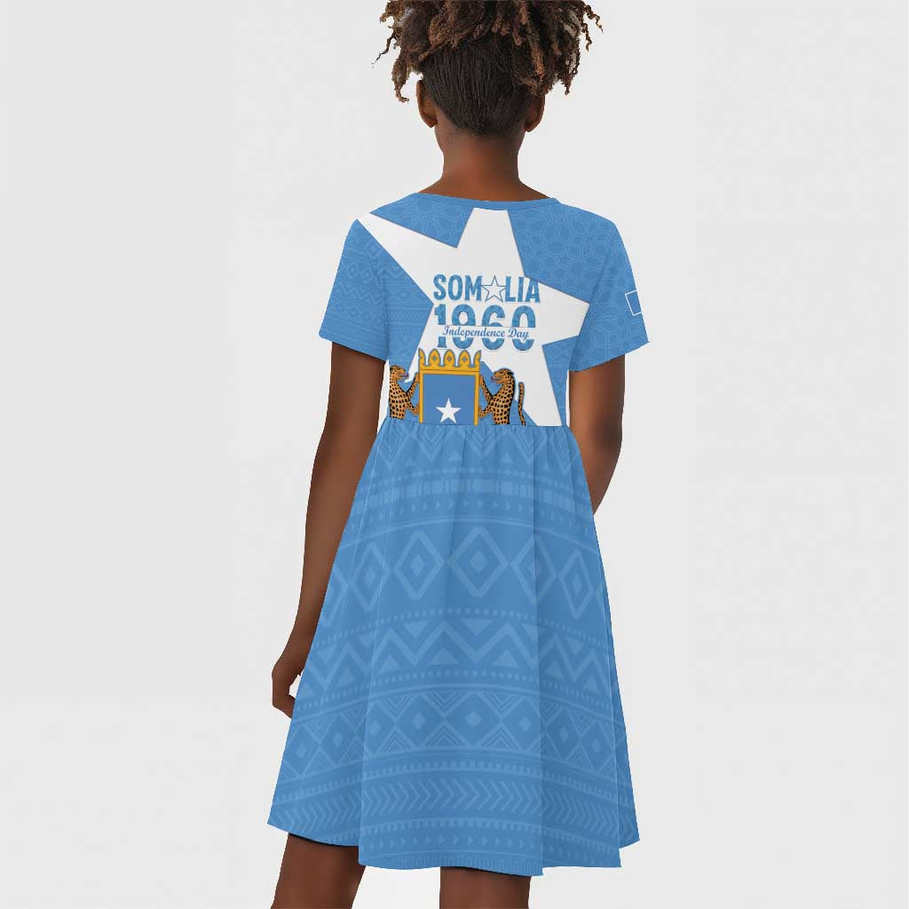 Personalized Somalis Independence Day Kid Short Sleeve Dress Soomaaliya Arise Somalis!