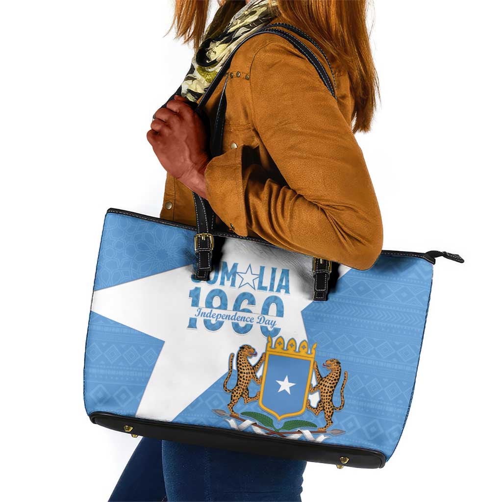 Personalized Somalis Independence Day Leather Tote Bag Soomaaliya Arise Somalis!