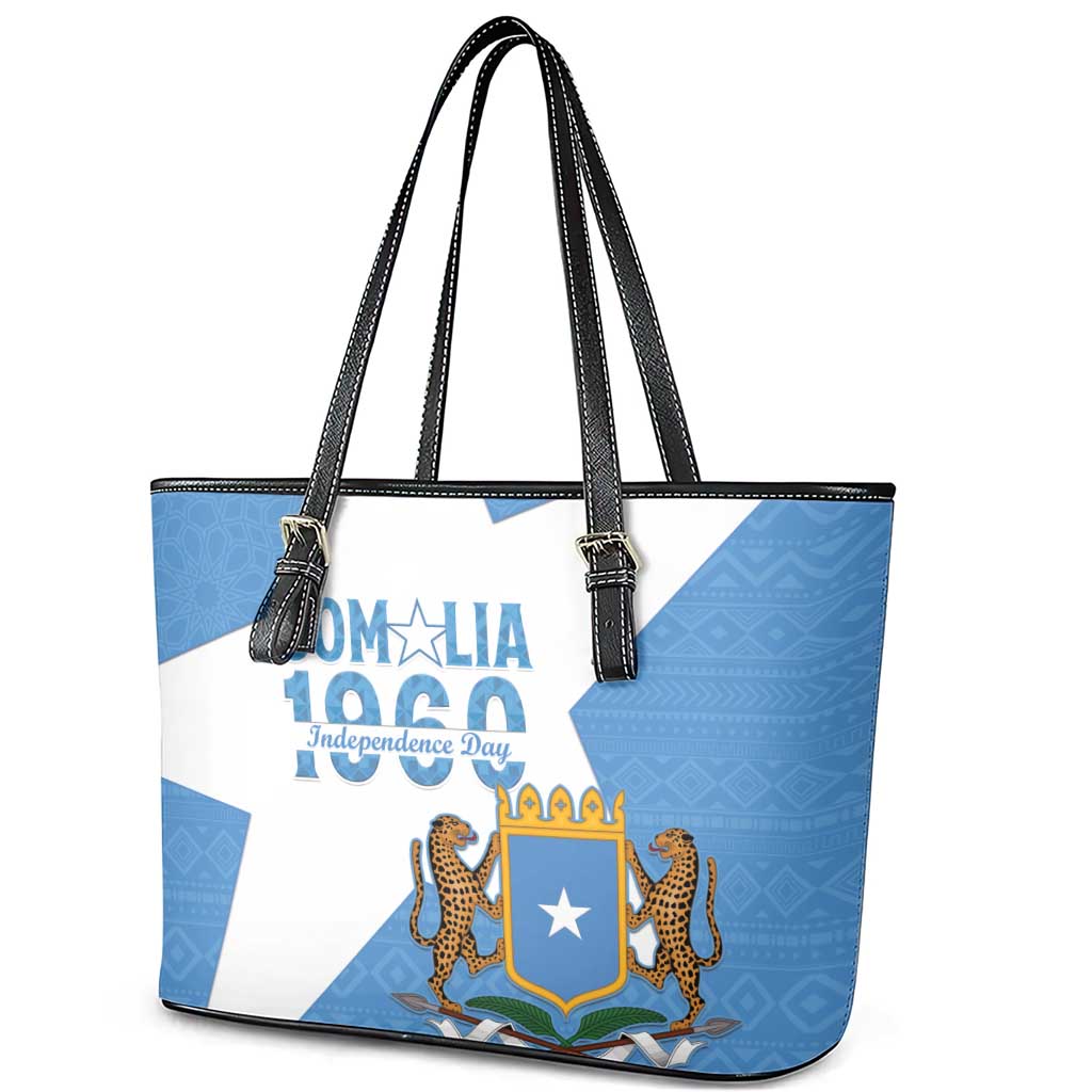 Personalized Somalis Independence Day Leather Tote Bag Soomaaliya Arise Somalis!