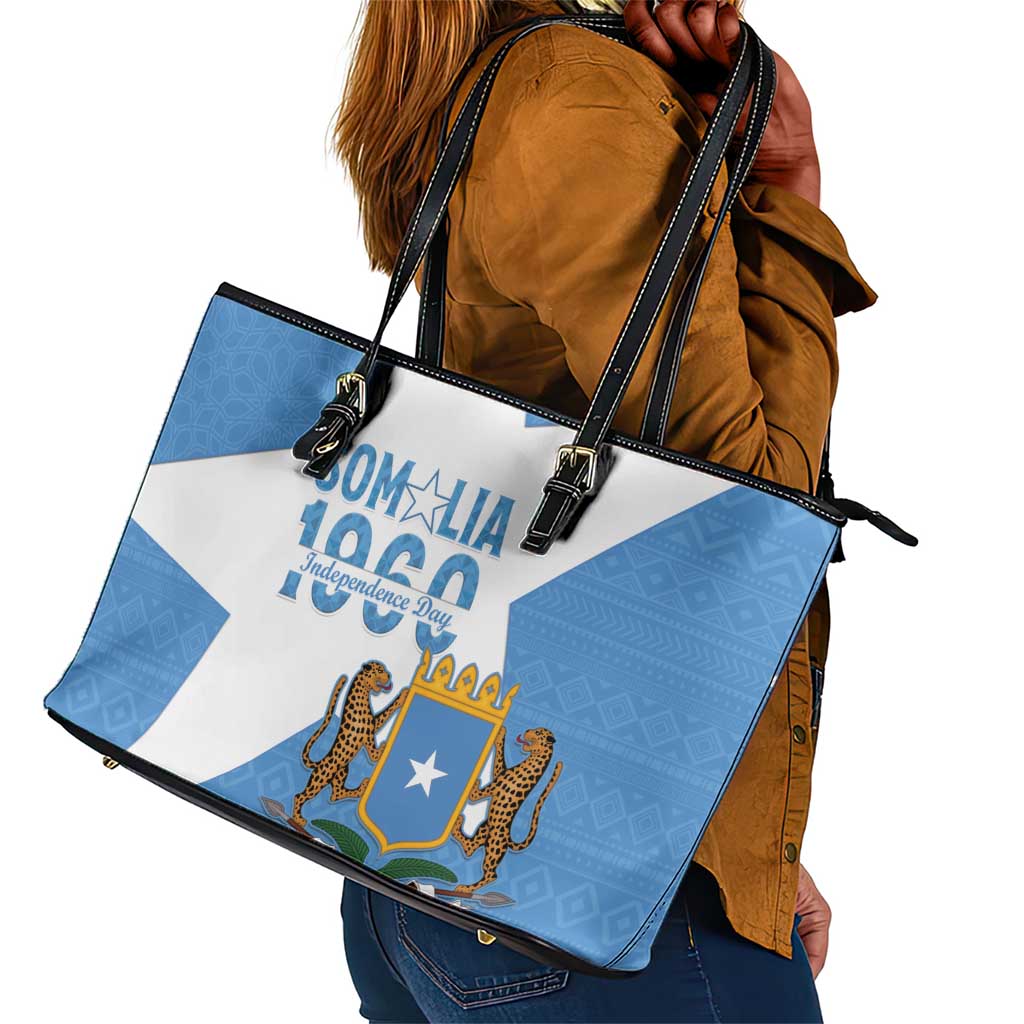 Personalized Somalis Independence Day Leather Tote Bag Soomaaliya Arise Somalis!