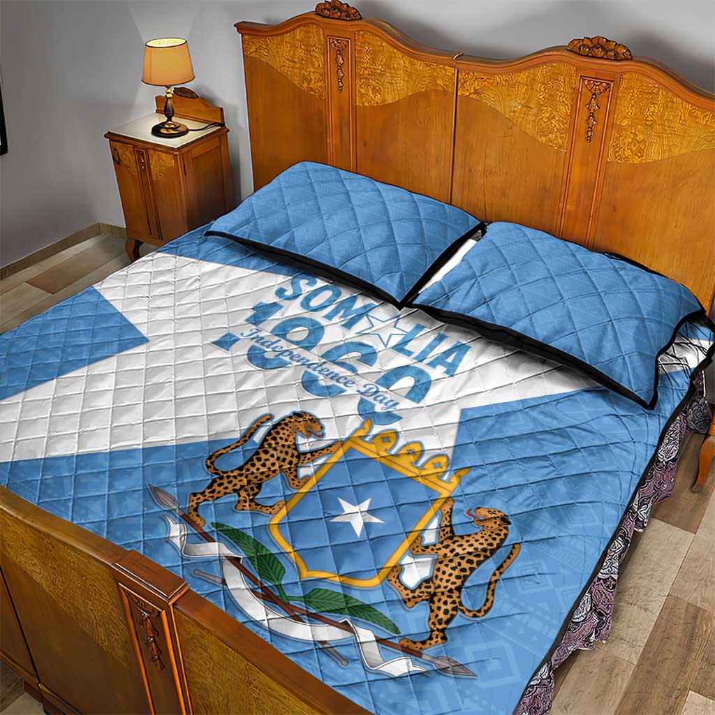 Personalized Somalis Independence Day Quilt Bed Set Soomaaliya Arise Somalis!