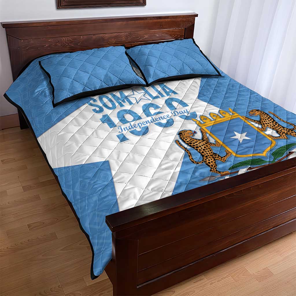 Personalized Somalis Independence Day Quilt Bed Set Soomaaliya Arise Somalis!