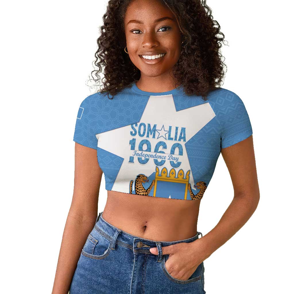 Personalized Somalis Independence Day Raglan Cropped T shirt Soomaaliya Arise Somalis!