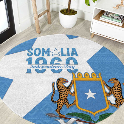 Personalized Somalis Independence Day Round Carpet Soomaaliya Arise Somalis!