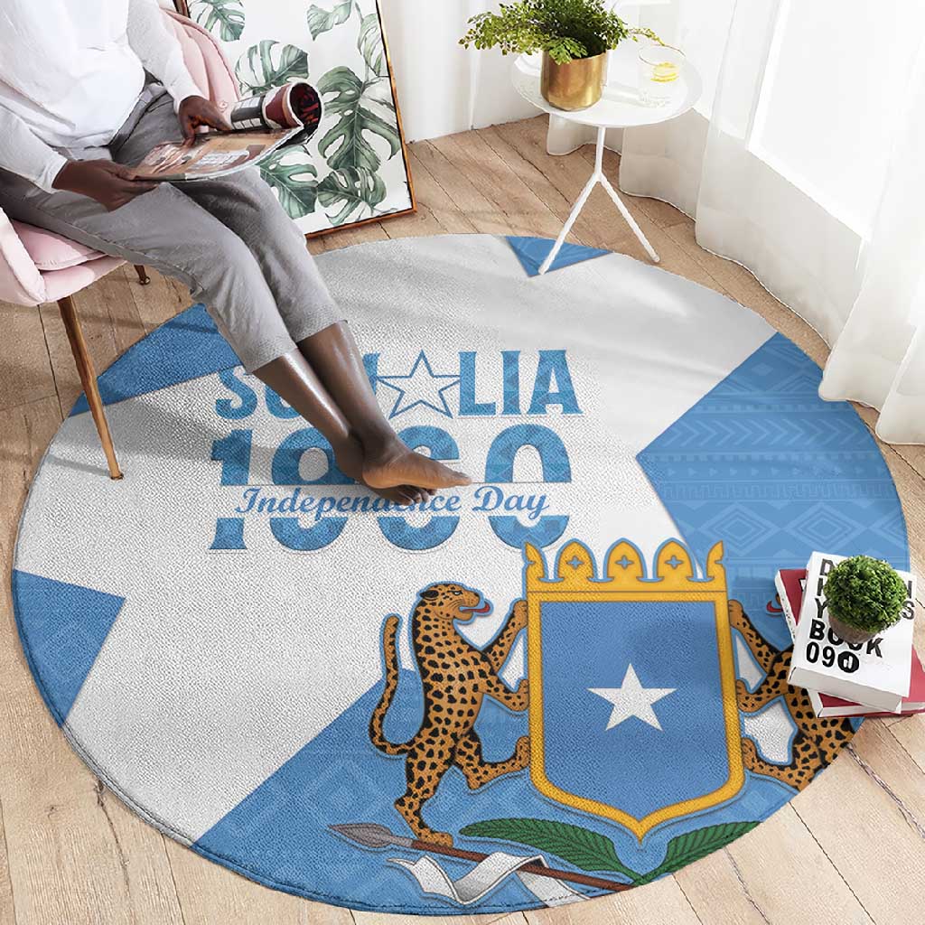 Personalized Somalis Independence Day Round Carpet Soomaaliya Arise Somalis!