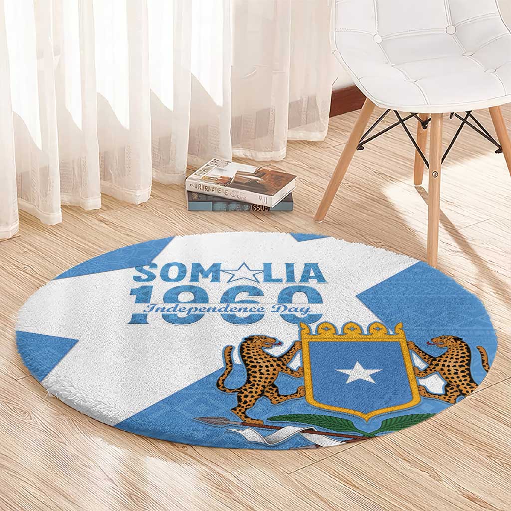 Personalized Somalis Independence Day Round Carpet Soomaaliya Arise Somalis!